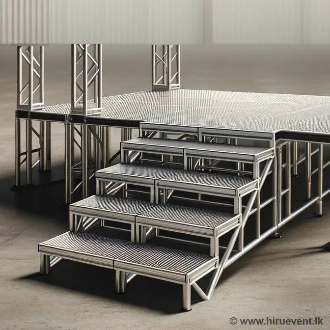 Industrial Safety Steps for indoor stage access